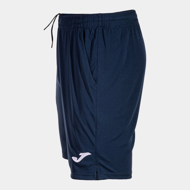 Herren Sport-Short Drive Navy Seitenansicht – Textildruck Maiershirts