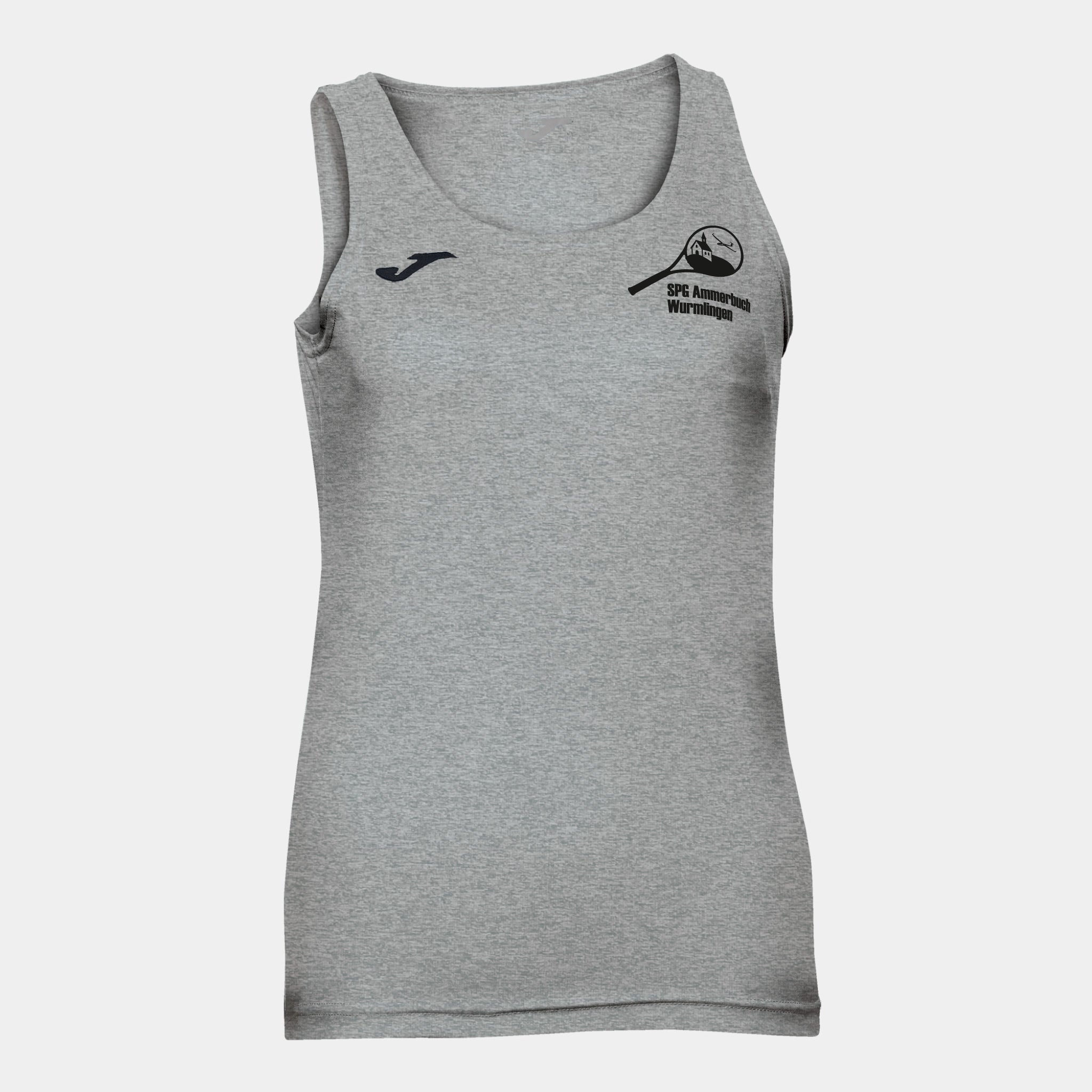 Damen Ärmelloses Shirt Diana Light Melange – Vereinskollektion bedruckt | Maiershirts