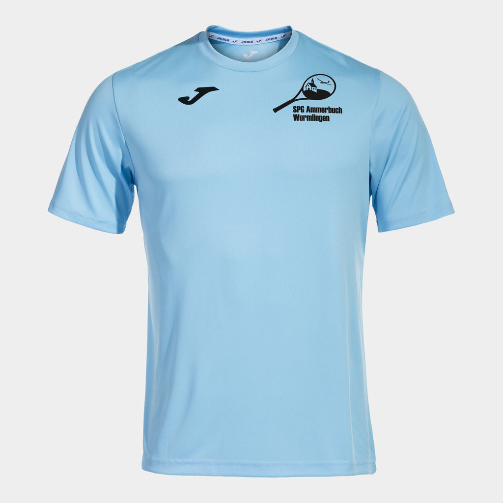 Herren T-Shirt Combi Sky Blue Vorderseite – bedruckt | Maiershirts Ammerbuch