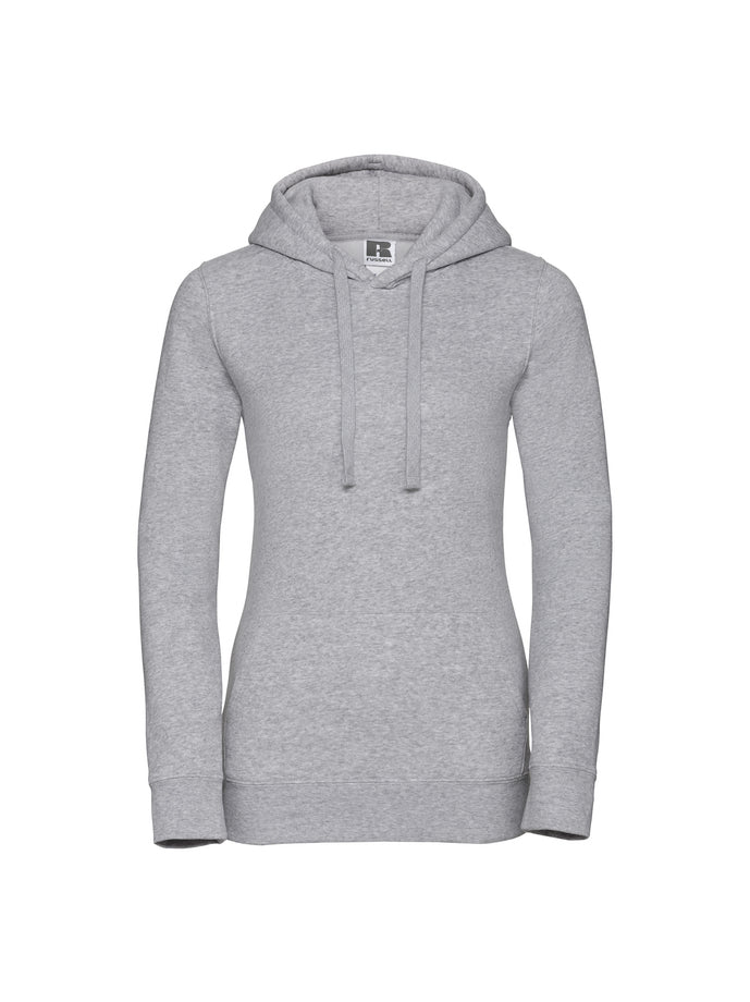 Damen Hoodie Heather Oxford Vorderseite – individuell bedruckt | Maiershirts Tübingen