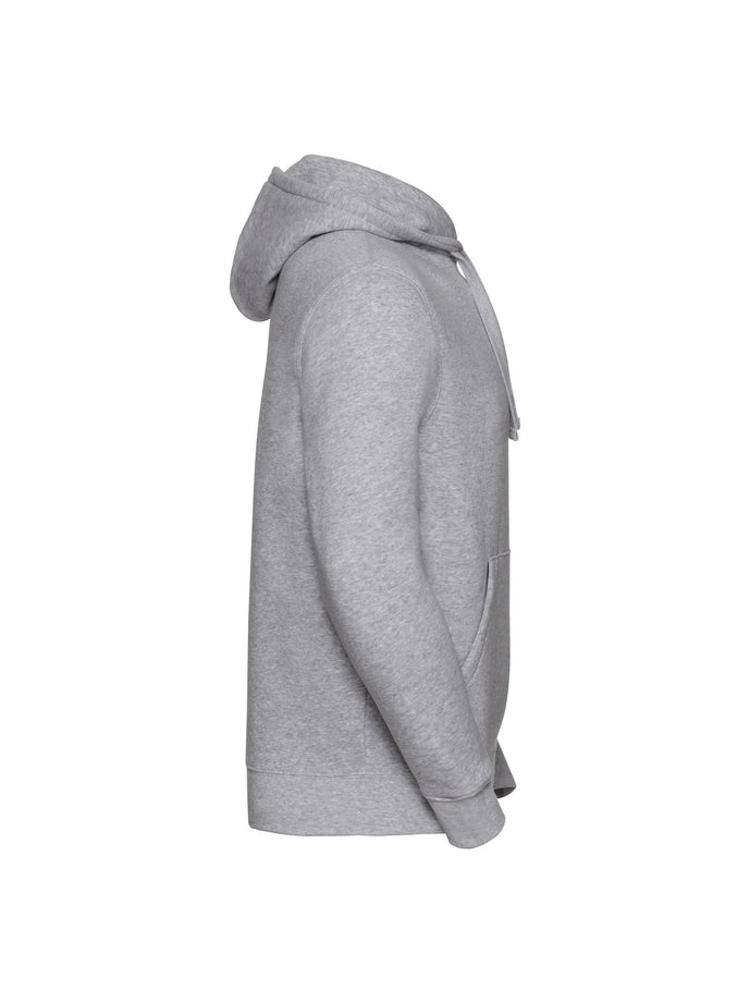 Herren Hoodie Heather Oxford Seitenansicht – Textildruck Maiershirts