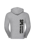 Herren Zip-Hoodie Heather Oxford Rückseite – bedruckt | Maiershirts Ammerbuch