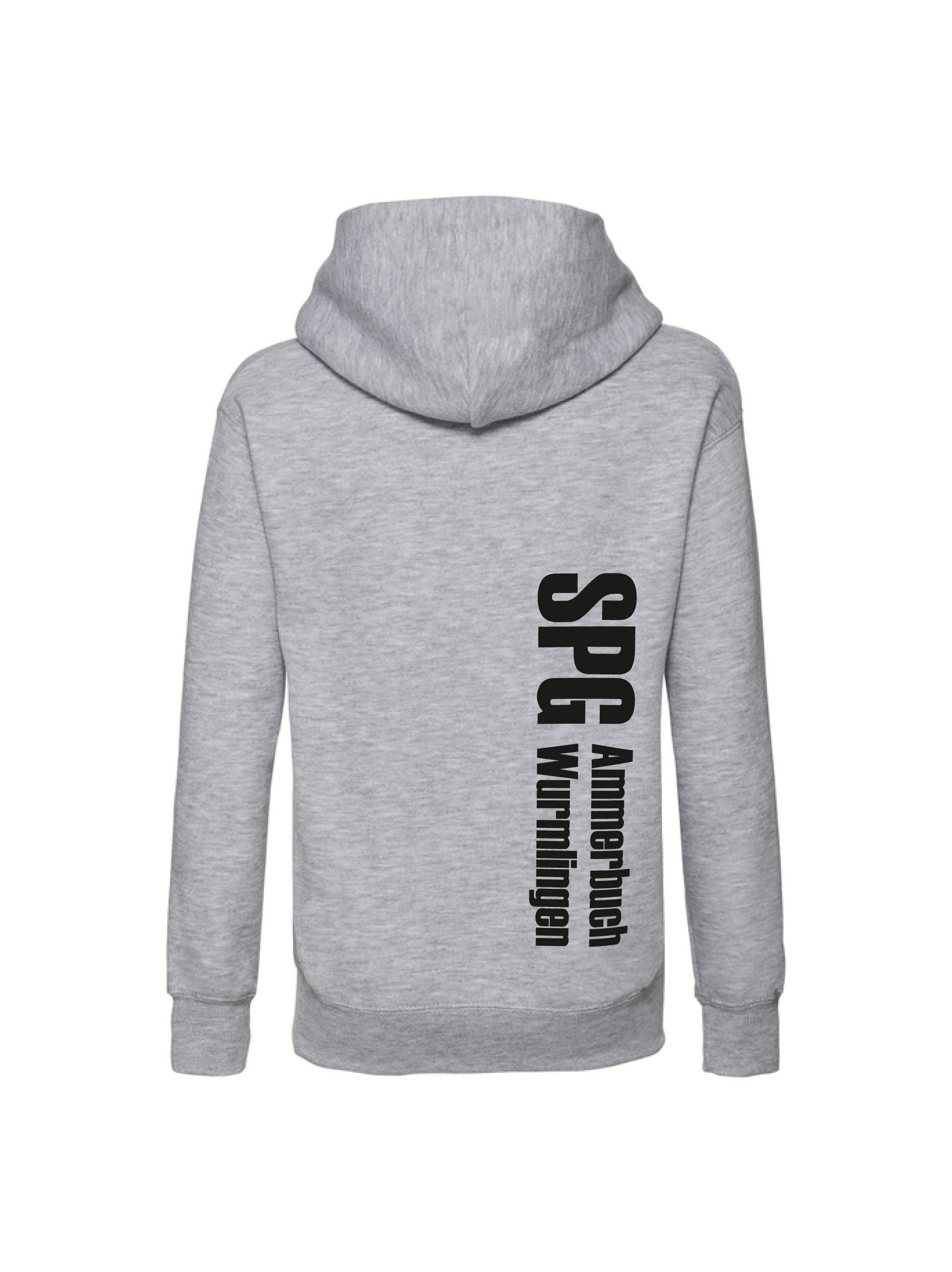 Kinder Hoodie Heather Oxford Rückseite – Vereinskollektion | Maiershirts Ammerbuch