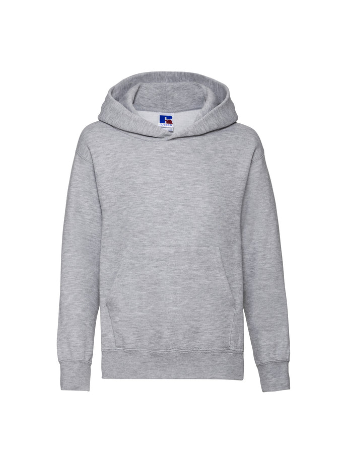 Kinder Hoodie Heather Oxford Vorderseite – individuell bedruckt | Maiershirts